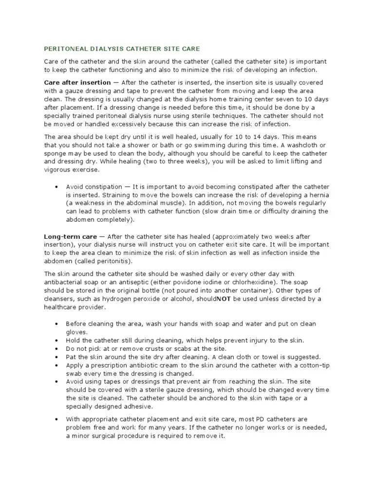 Peritoneal Dialysis | PDF | Dialysis | Peritoneum