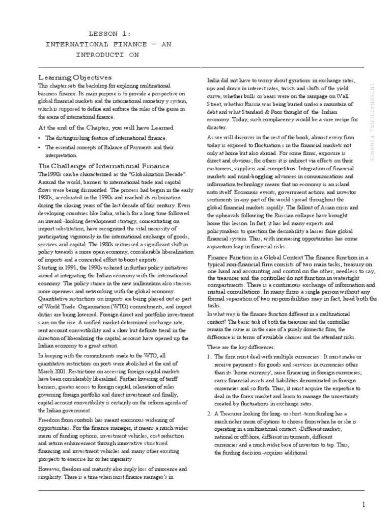 Globalization Of Financial Markets | PDF | Foreign Exchange Market ...