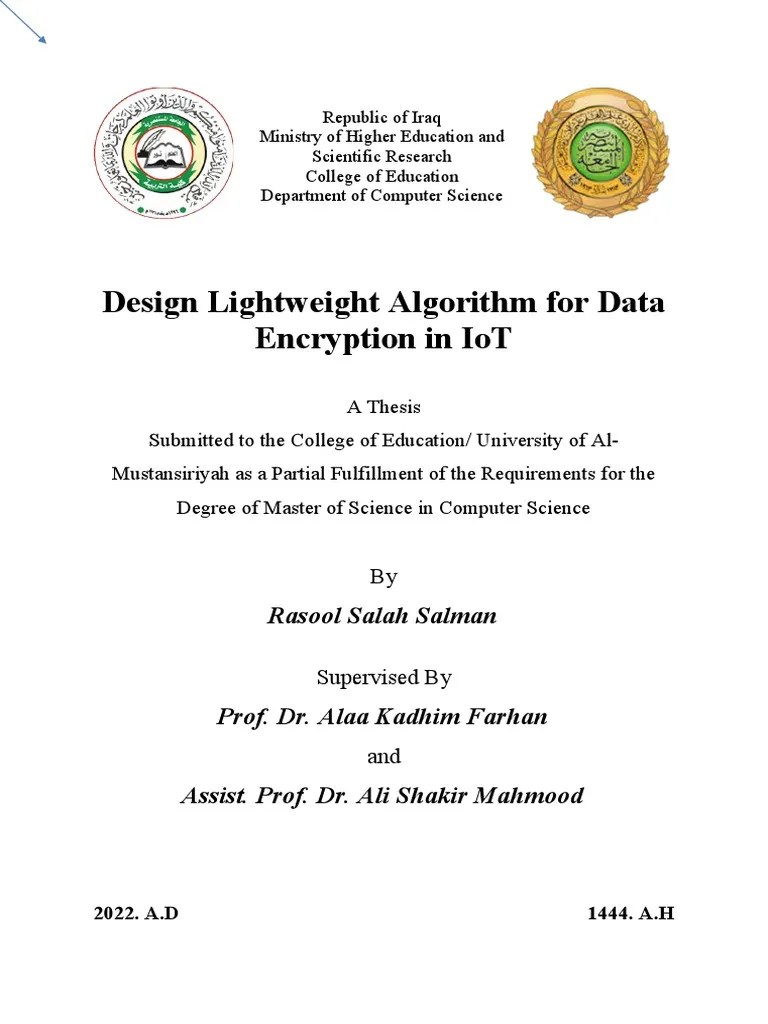 Design Lightweight Algorithm For Data Encryption In IoT (Rasool Salah ...