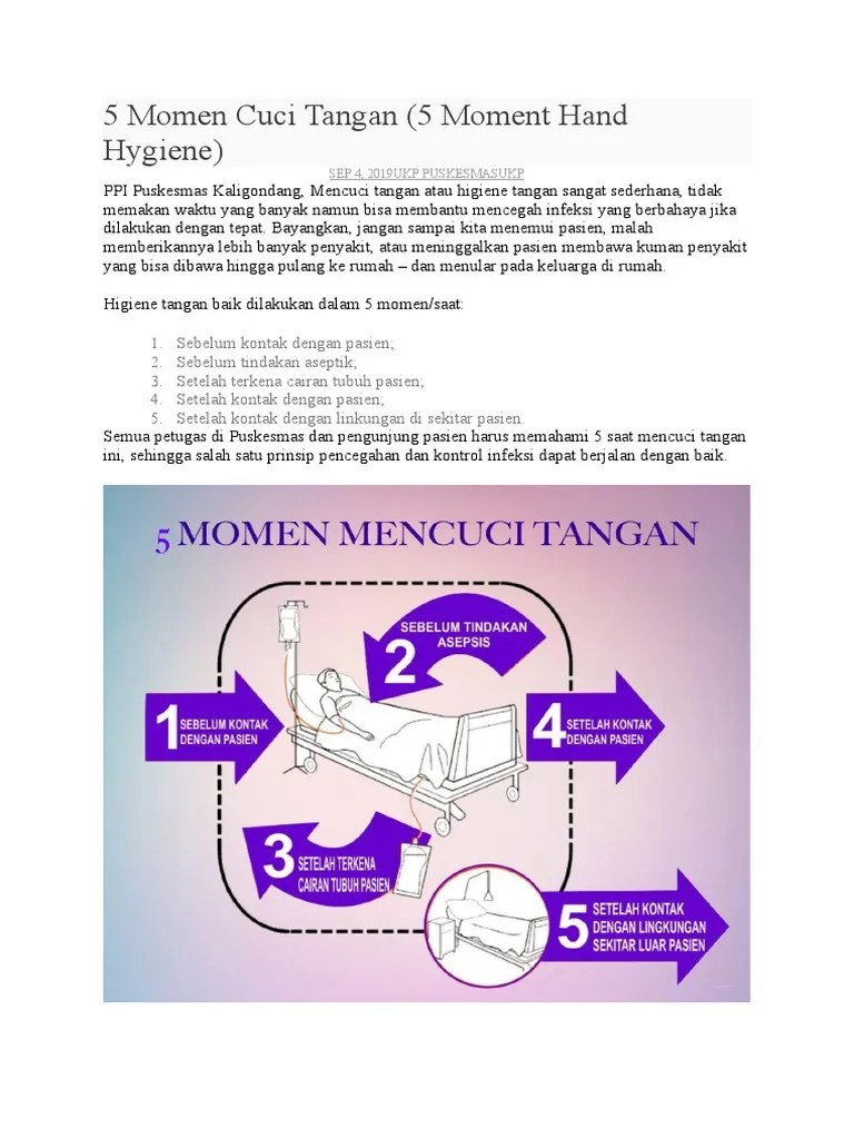 5 Momen Cuci Tangan | PDF