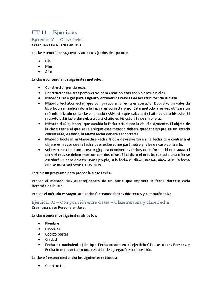 UT 11-Ejercicios 01-02 | PDF | Constructor (Programación Orientada A ...