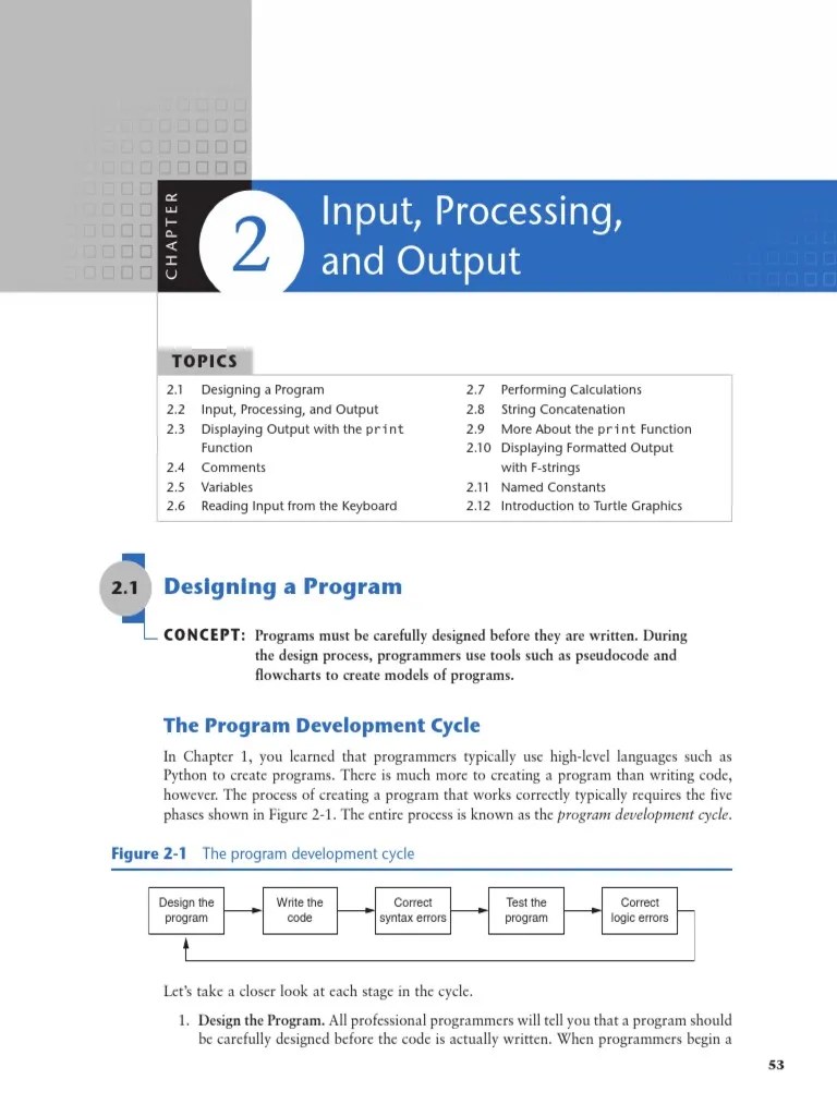 CH02 - Starting Out With Python | PDF