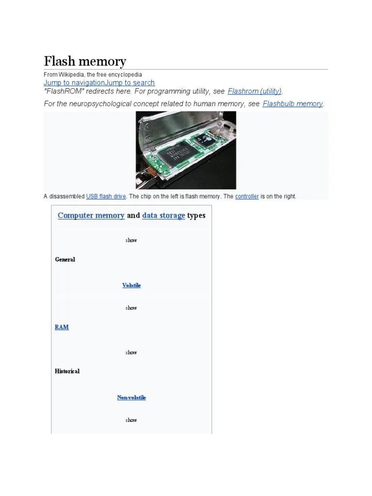 Flash Memories | PDF | Flash Memory | Computer Data Storage