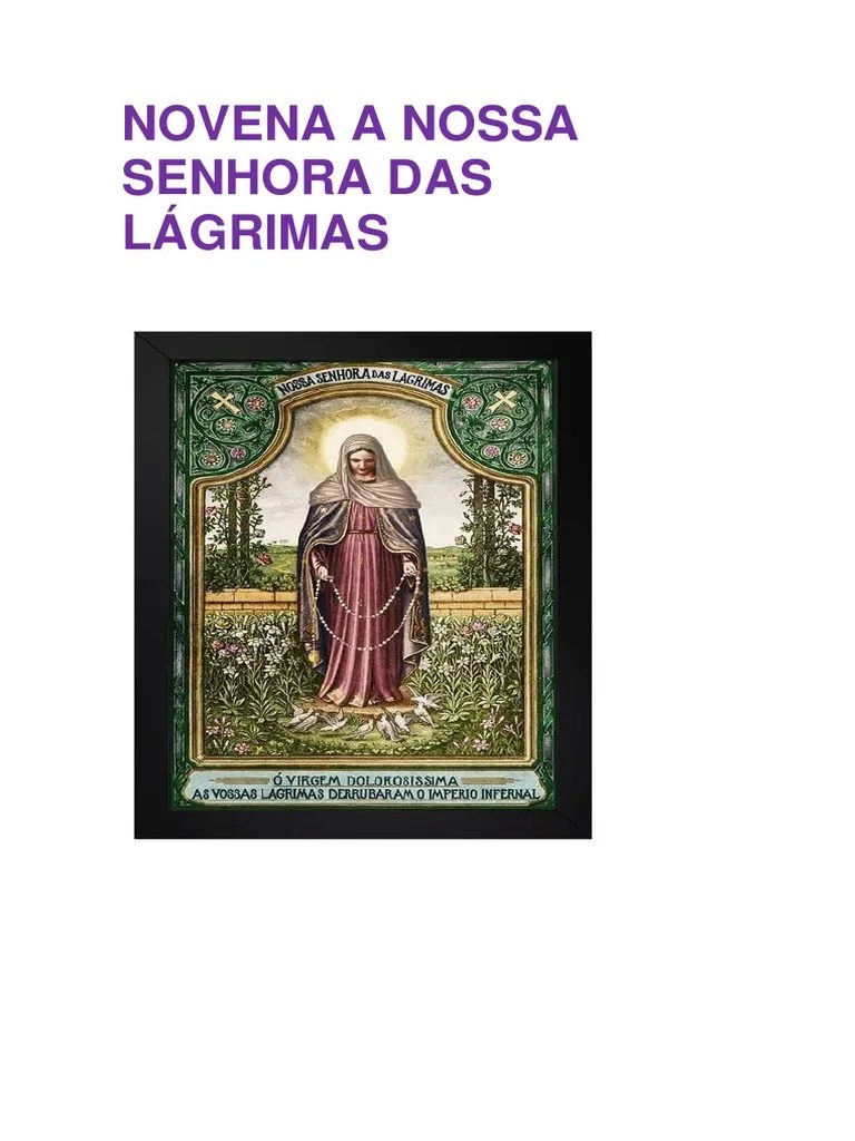 Novena A Nossa Senhora Das Lagrimas | PDF | Maria, Mãe De Jesus | Oração