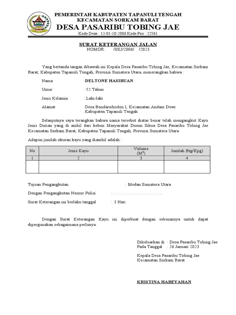 Surat Keterangan Jalan | PDF