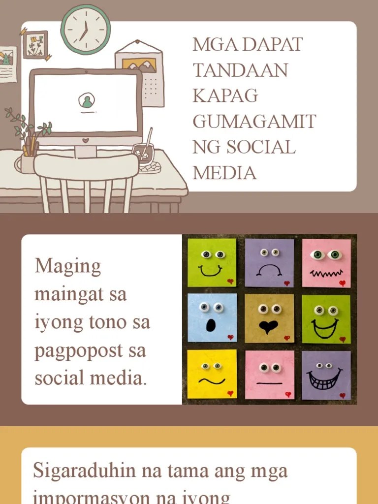 Mga Dapat Tandaan Sa Paggamit NG Social Media | PDF