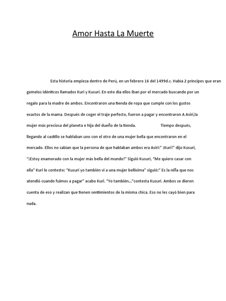 Amor Hasta La Muerte | PDF