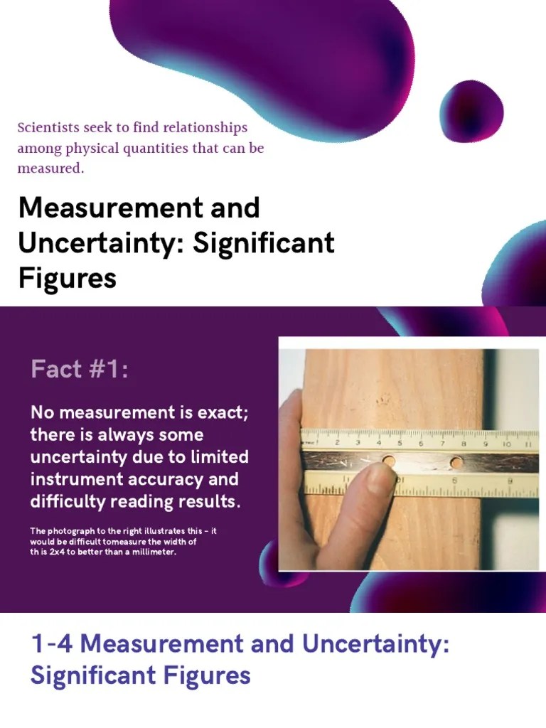 Measurement And Uncertainty Significant Figures | PDF | Significant Figures | Numbers