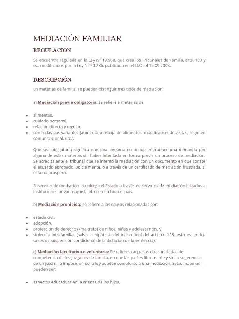 Mediación Familiar | PDF | Mediación | Justicia