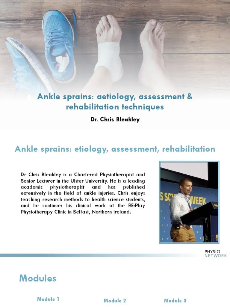 Ankle Sprain Etiology, Diagnosis And Rehabilitation | PDF | Ankle | Foot