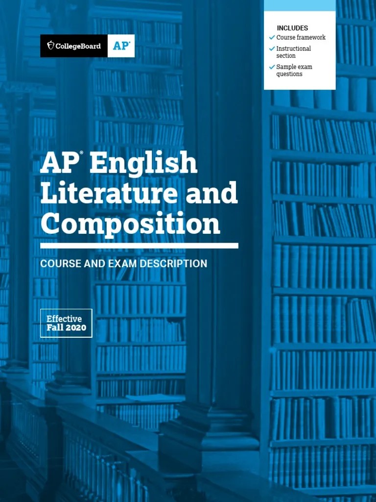Ap English Literature And Composition Course And Exam Description ...