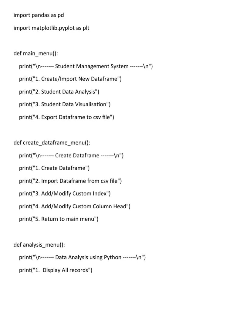 Student Management System | PDF | Computer Programming | Information ...
