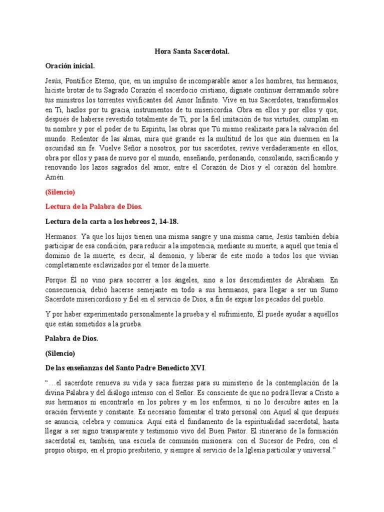 Hora Santa Pdf Eucarist A Sacerdote - Premium Nature Picture Gallery - Mobile