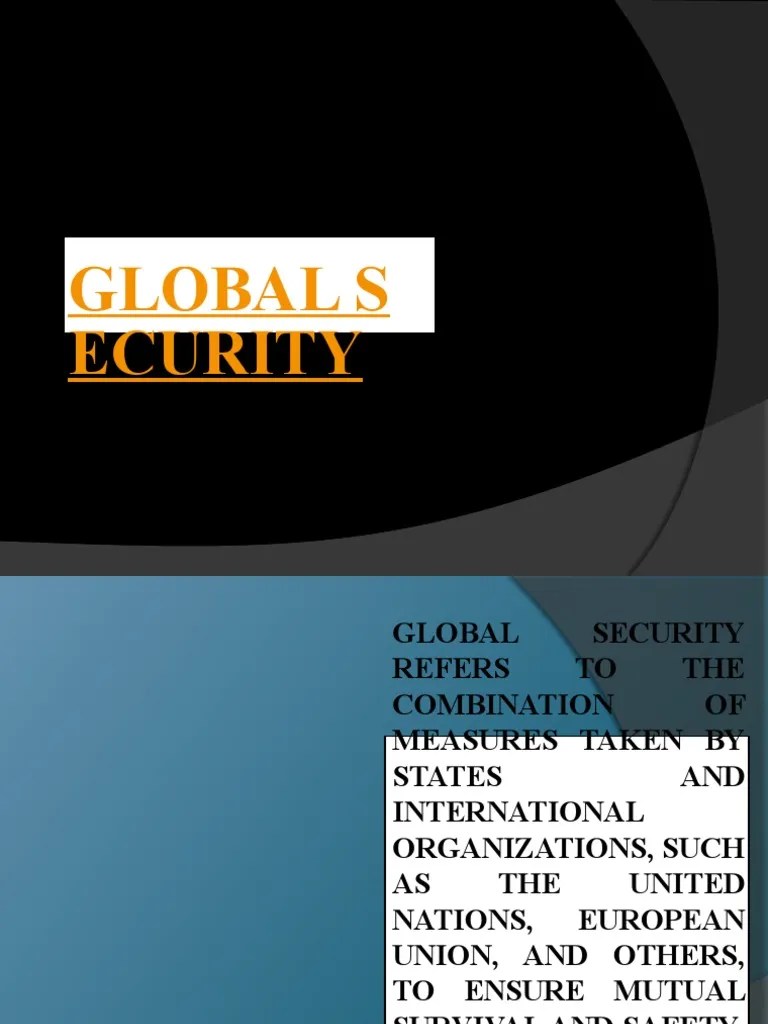 Global Security | PDF | Polarity (International Relations) | Human Security