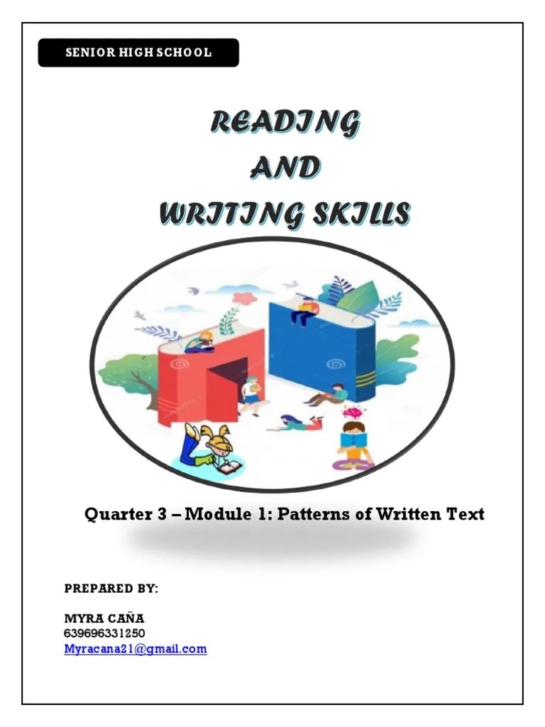 Quarter 3 Module 1 Reading And Writing | PDF | Definition | Concept