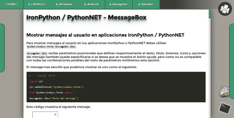 IronPython - PythonNET - MessageBox4 | PDF | Computadoras