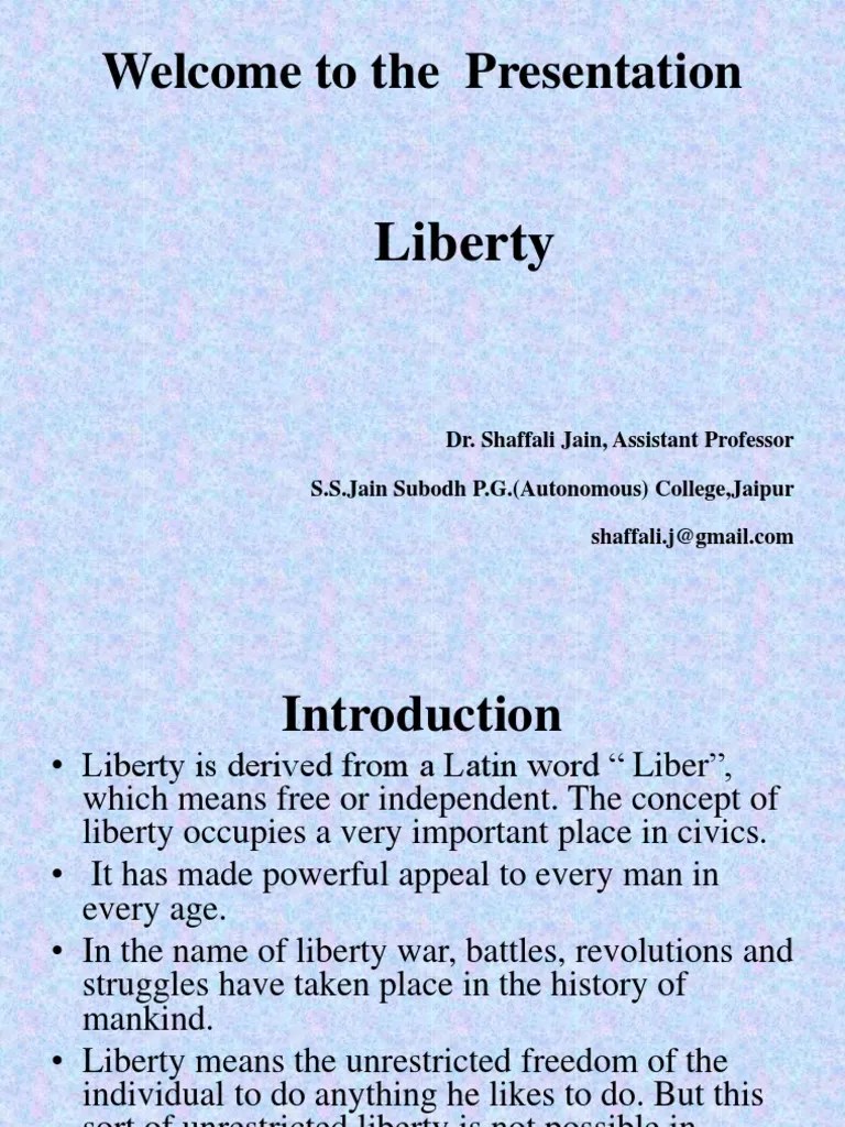 Liberty | PDF | Liberty | Free Will