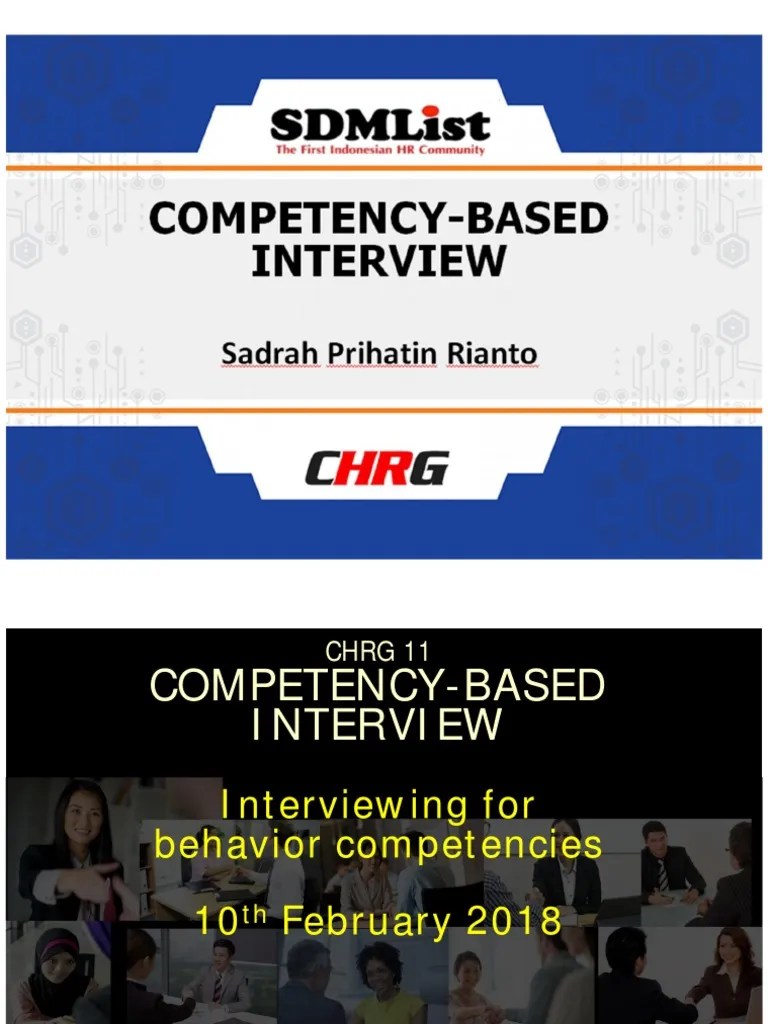 Competency Based Interview | PDF