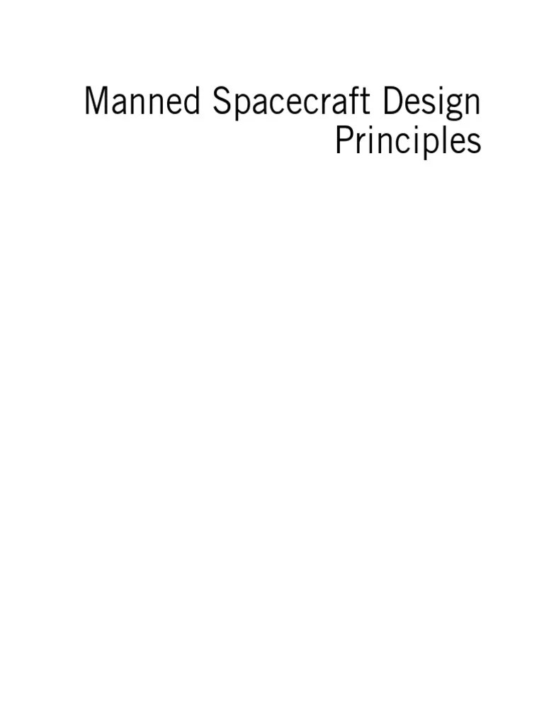 Front Matter - 2016 - Manned Spacecraft Design Principles | PDF