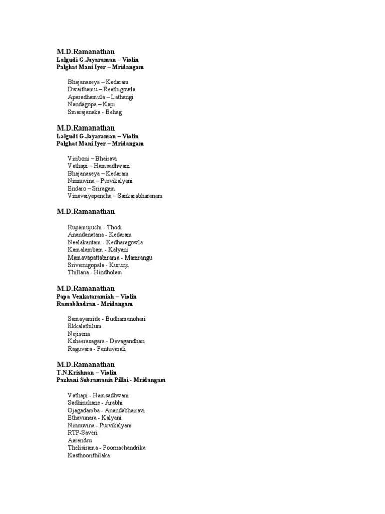 M.D.Ramanathan: Lalgudi G.Jayaraman - Violin Palghat Mani Iyer ...