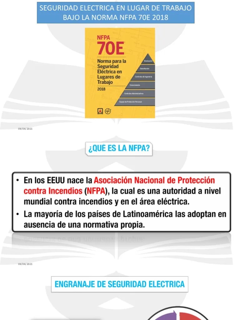 Norma NFPA 70E Seguridad Eléctrica | PDF