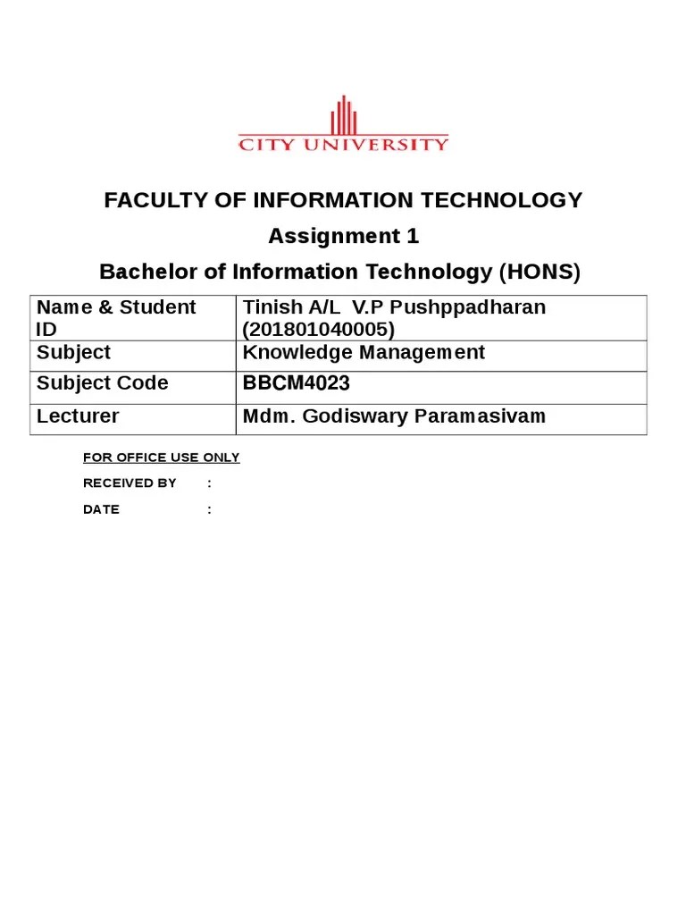 Assignment Knowledge Management | PDF | Investing | Economic Growth