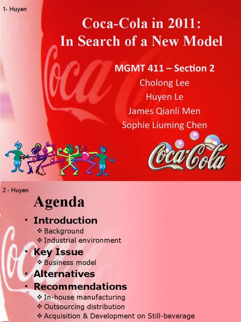 Coca-Cola Competition Case | PDF | Outsourcing | Coca Cola