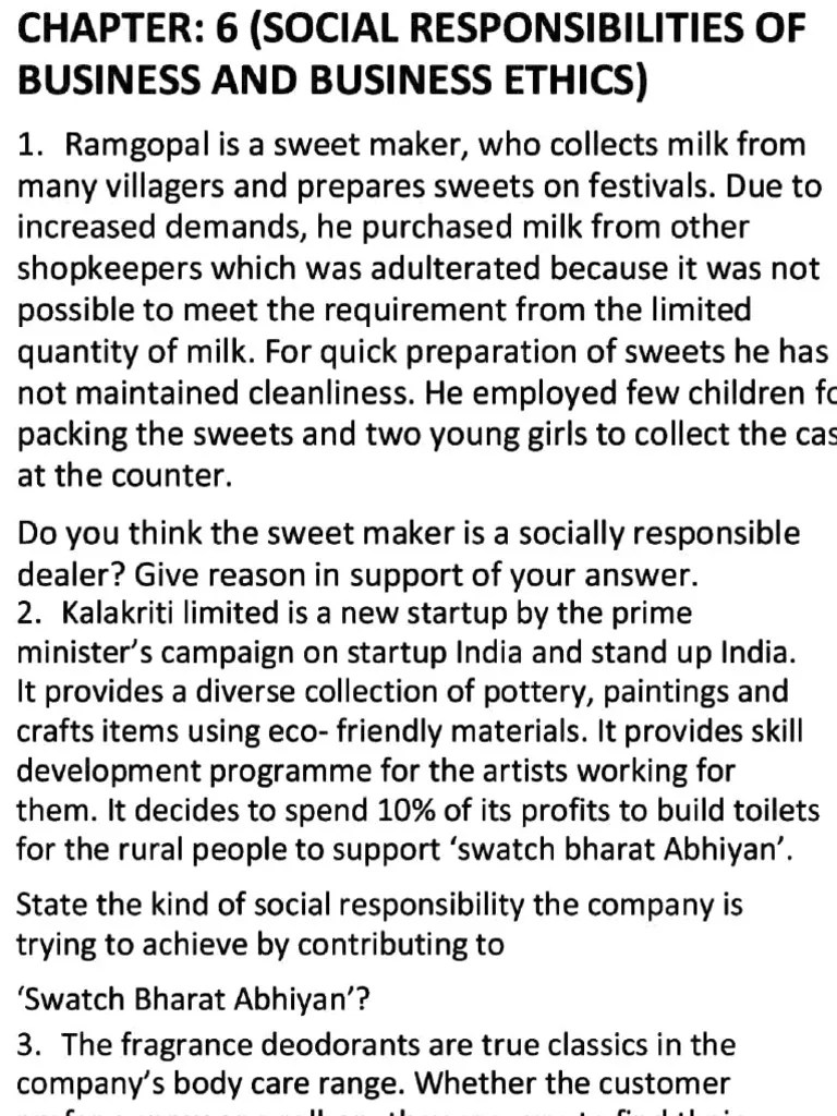 Case Study Based Social Responsibility | PDF