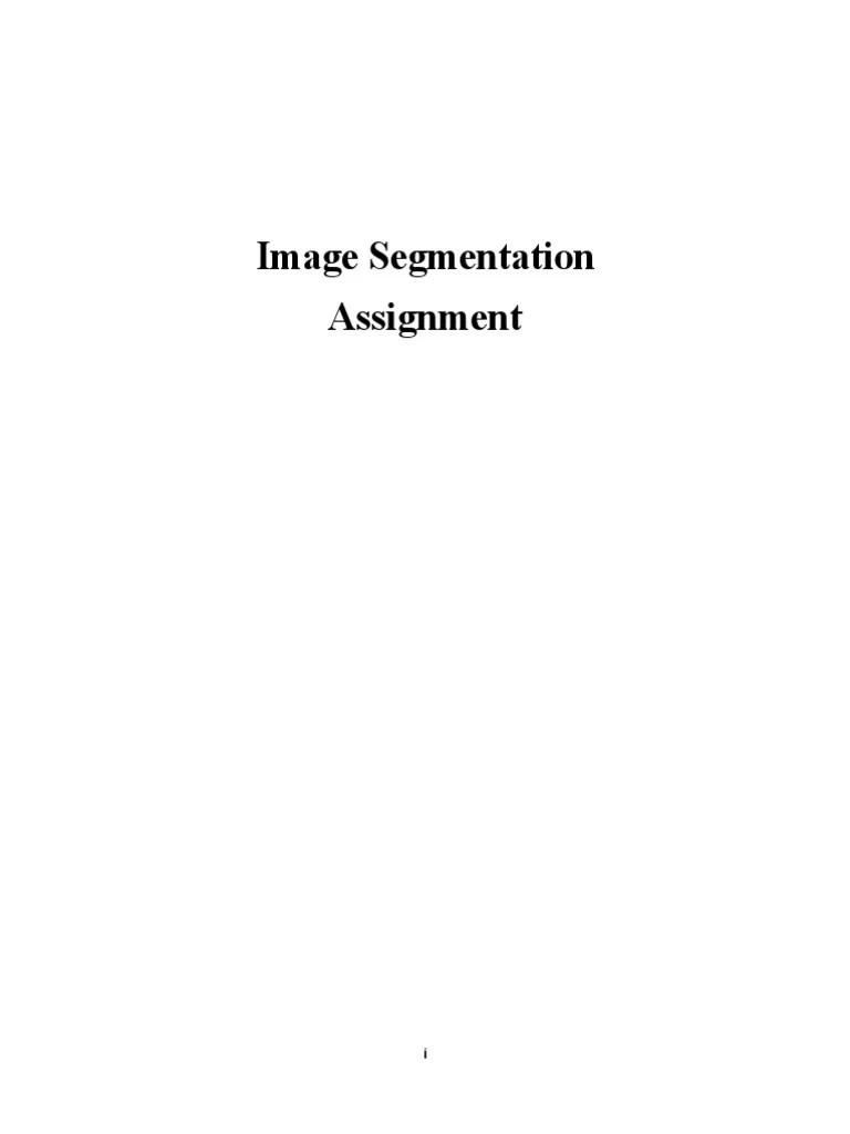 Image Segmentation Using K Mean Algorithm | PDF | Cluster Analysis ...