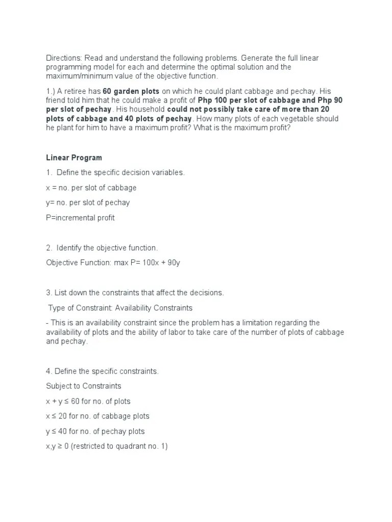Linear Programming | PDF | Mathematical Optimization | Linear Programming