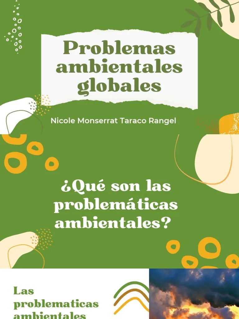 Problemas Ambientales Globales | PDF | Entorno Natural | Contaminación