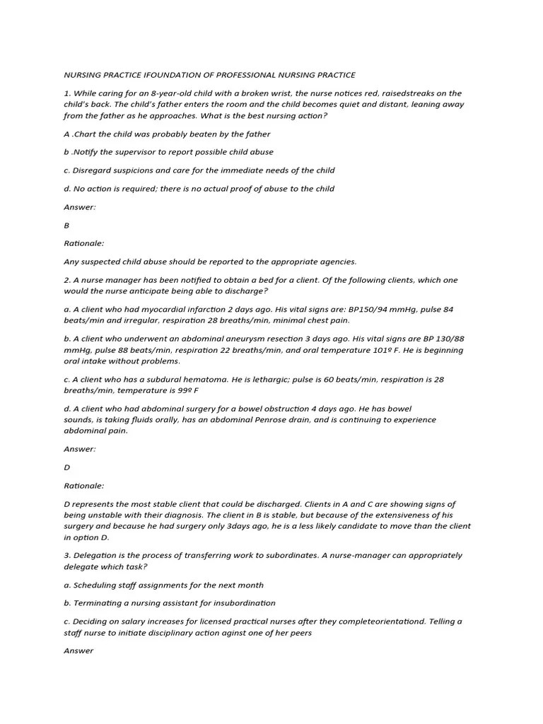 Nle Review 1 | PDF | Nursing | National Council Licensure Examination