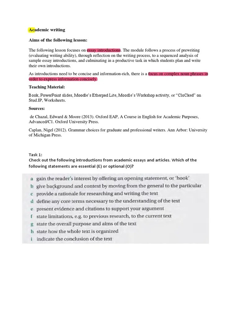 Academic Writing 1 | PDF