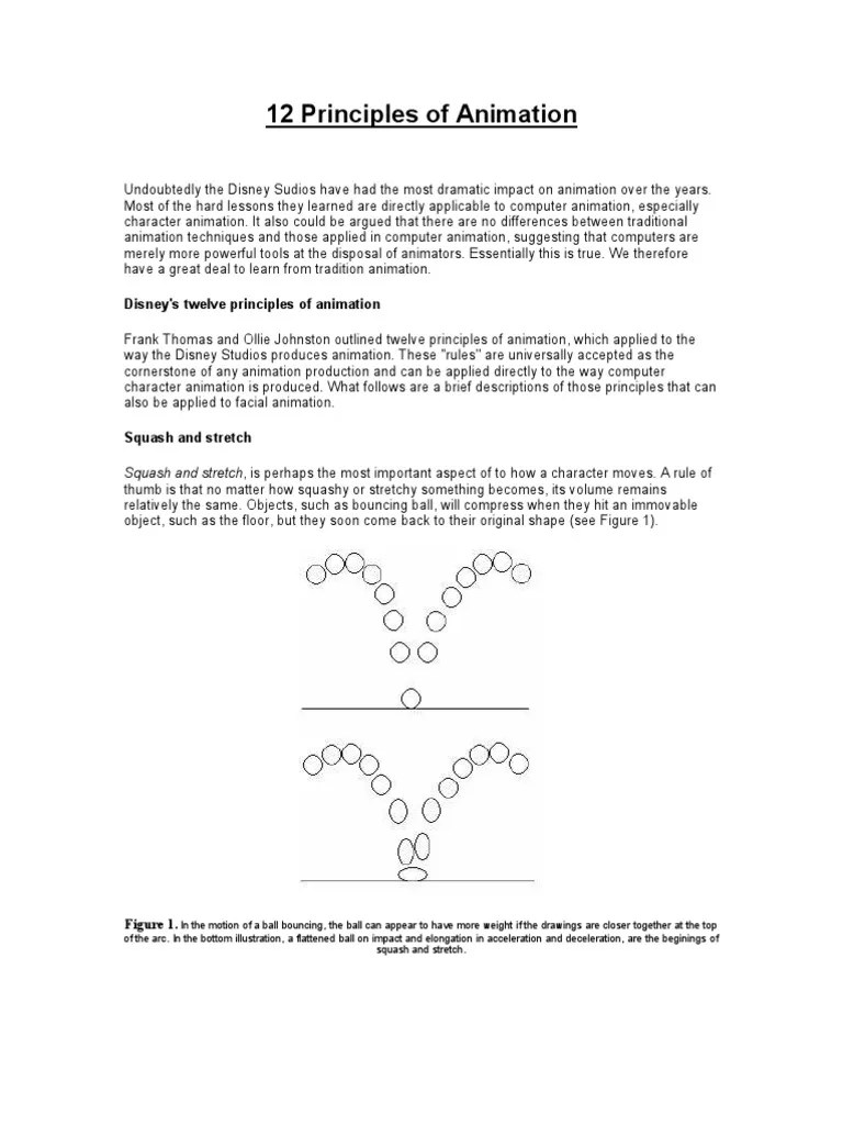 Twelve Principles Of Animation | PDF | Animation | Acceleration