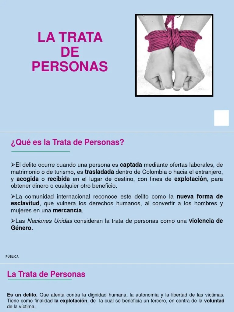 Taller TRATA DE PERSONAS | PDF | Trata De Personas | Justicia