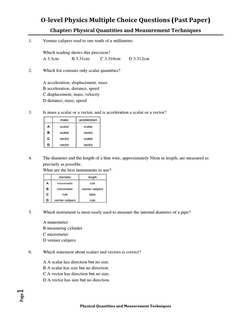 1.1 Physical Quantities And Measurement Techniques-P1 | Download Free ...
