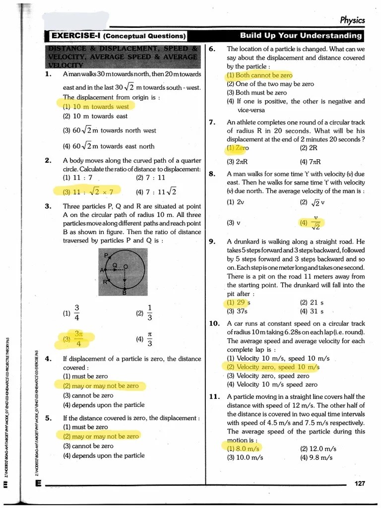 Kinematics 1 CET Level Questions By Sankalp | PDF