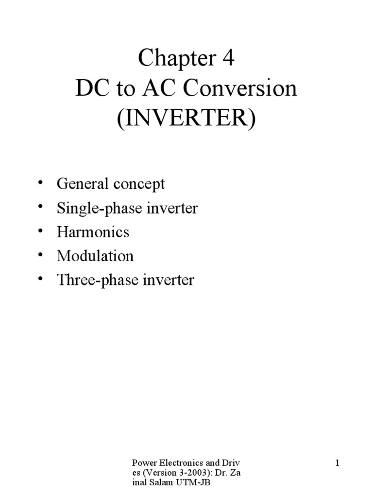 Inverter | PDF | Power Inverter | Power Electronics