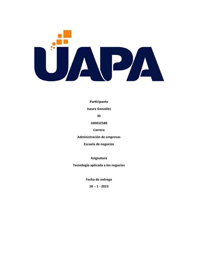 Tarea 2 Tecnologia Aplicada A Los Negocios | PDF | Tecnología De Información Y Comunicaciones ...