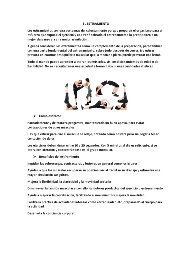 El Estiramiento | Descargar Gratis PDF | Flexibilidad (anatomía ...