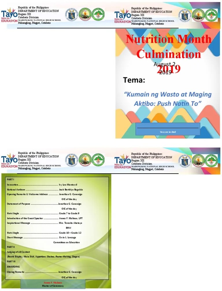 Nutrition Month 2019 | PDF