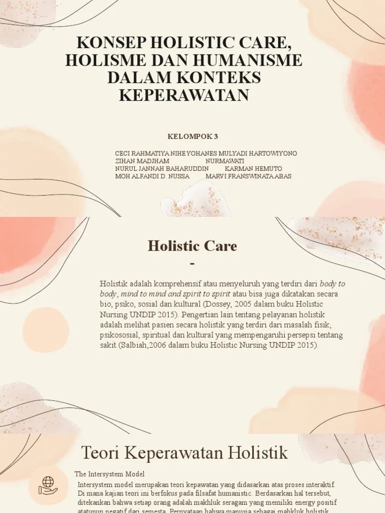 Konsep Holistik, Holisme Dan Humanis | PDF