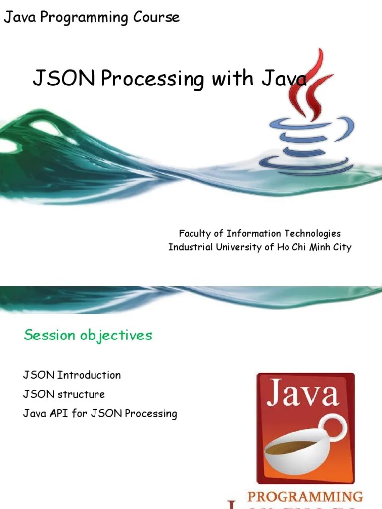 Java Api For Json Processing Json P Pdf Json Object Computer