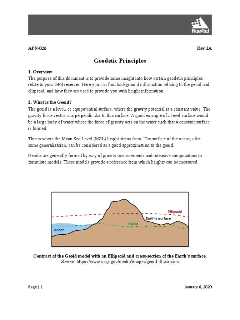 GEODESY | PDF | Latitude | Height