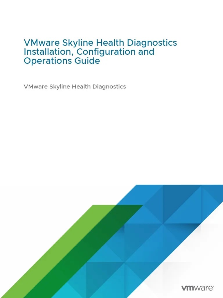Installation Setup And Operations Guide For VMware Skyline Health Diagnostics 3.5.1 | Download ...