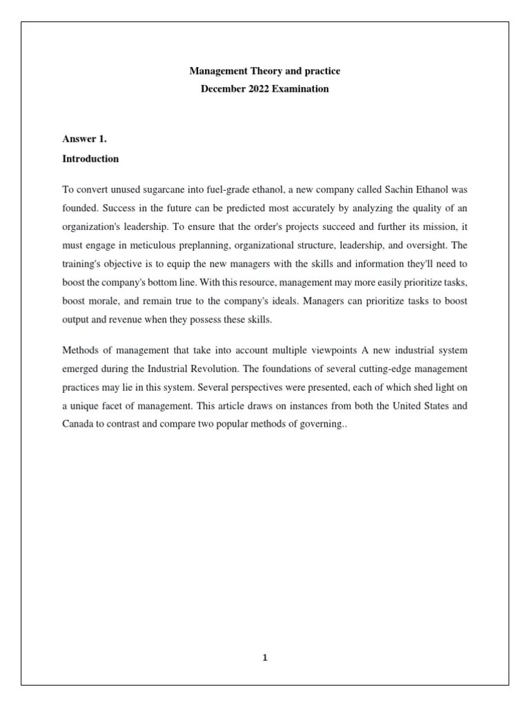 Management Theory And Practice | PDF | Science | Incentive