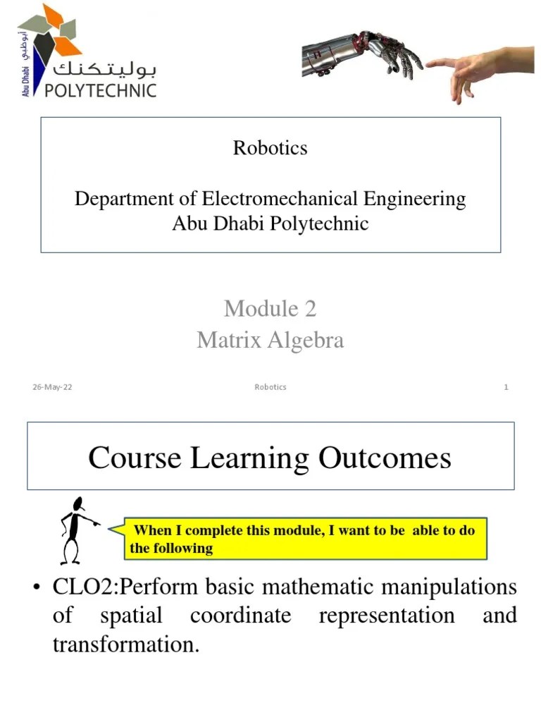 Chapter 2 - Lecture Notes (Matrix Algebra) | Download Free PDF | Matrix (Mathematics) | Linear ...