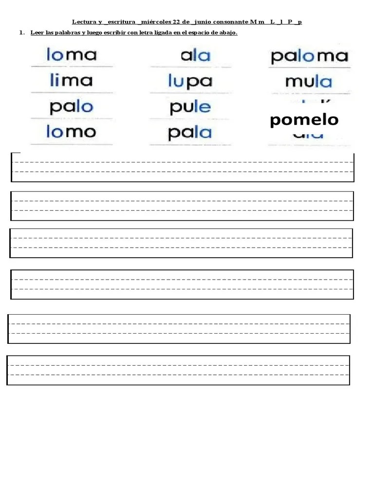 Lectura L, M, P, S | PDF