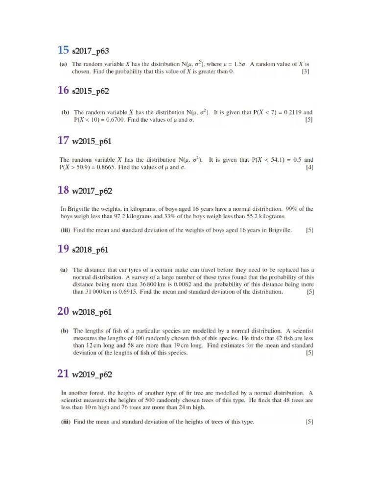 Topic S07 Normal Random Variable L3 | PDF