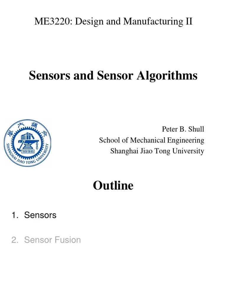 Lecture-10 Sensors | PDF | Bayesian Network | Kalman Filter